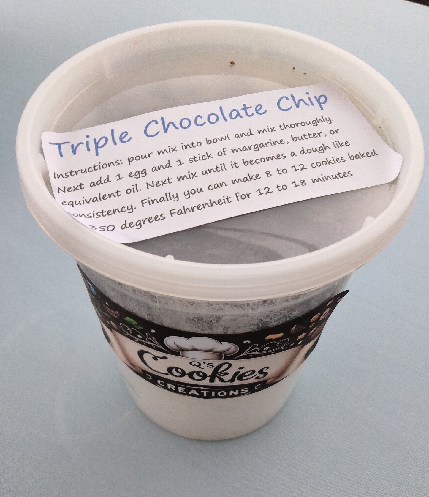 Q's triple Chocolate Chip MIx