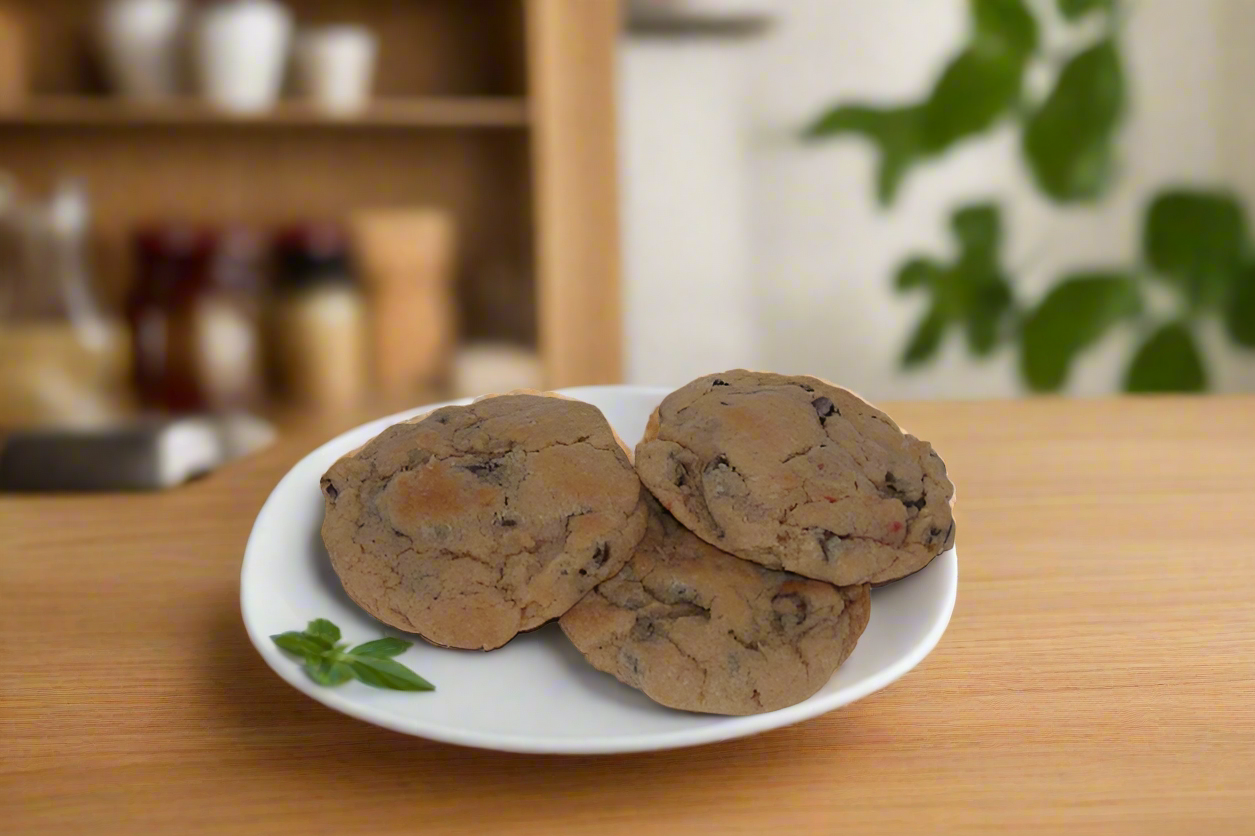 Chocolate chip prailine cookies